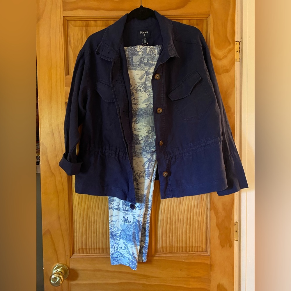Hatley 100% Linen jacket size L